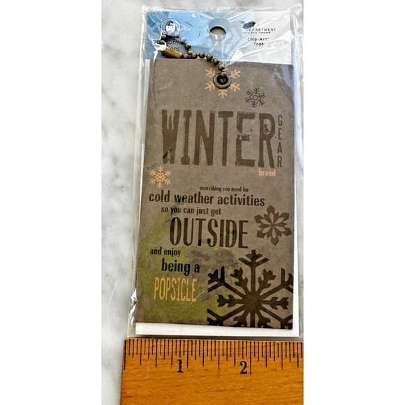 NEW Lot of 4 Scrapbook Embellishments & Clips- Christmas Winter & Months of Year - Picture 7 of 15